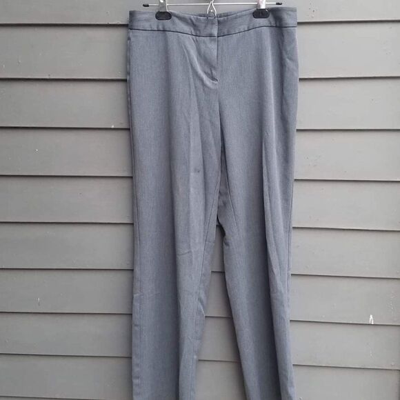 Liz Claiborne Gray Audra Trousers In Excellent Used Condition - Size 10 - Picture 1 of 7